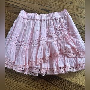 Loveshackfancy cotton mini skirt. Like new. Size 00